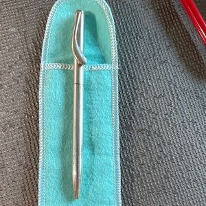 Tiffany & Co. Silver Pen with Blue Pouch